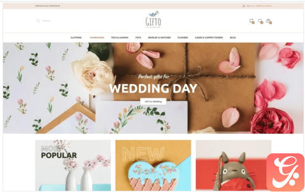 Gifto Gifts Store Clean eCommerce Magento Theme
