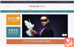 Masquerade Masks Magento Theme
