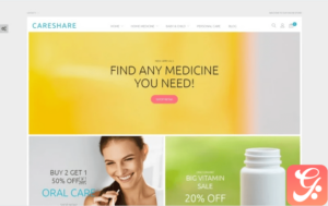 CareShare - Medicine Online Website Magento Theme