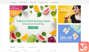 Obveris - Clean Grocery eCommerce Store Magento Theme