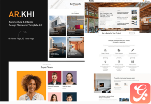 Arkhi Architecture & Interior Design Elementor Template Kit
