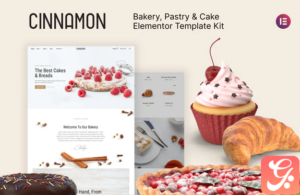 Cinnamon - Bakery & Pastry Shop Elementor Template Kit