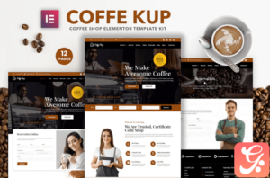 CoffeeKup – Cafe & Coffee Shop Elementor Template Kit