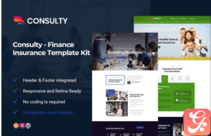 Consulty - Finance Consulting Elementor Template Kit