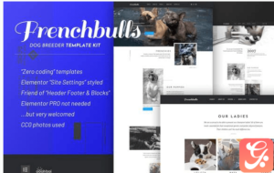 Frenchbulls - Dog Breeder Elementor Template Kit
