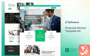 Hyfinance - Financial Advisor Elementor Template Kit