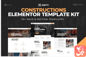 KRAFTY - Construction & Industry Elementor Template Kit