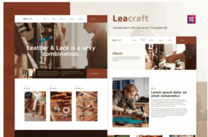 Leacraft - Handmade Crafts Elementor Template Kit