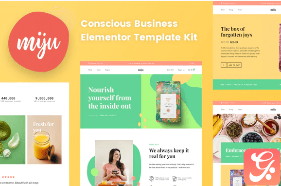 Miju - Conscious Business Elementor Template Kit