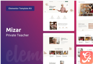 Mizar — Private Teacher & Education Elementor Template Kit