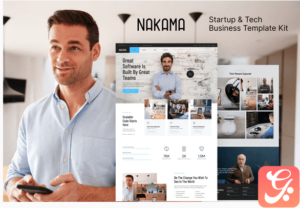 Nakama - Startup & Tech Business Elementor Template Kit