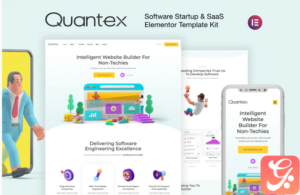 Quantex – Software Startup & SaaS Elementor Template Kit