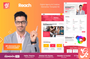 Reach - Digital Agency & Creative Elementor Template Kit