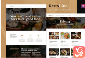 Restoline - Restaurant Elementor Template Kit