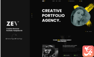 Zev - Creative Personal Portfolio Template Kit