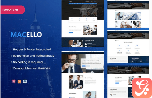 Macello - Business Consulting & Accounting Elementor Template Kit