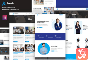 Fresh - Life Coach Elementor Template Kit