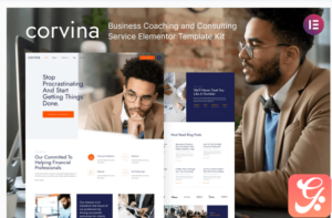 Corvina – Business Coaching & Consulting Service Elementor Template Kit