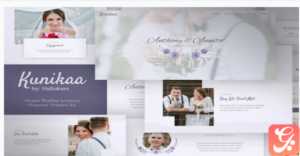 Kunikaa - Wedding Invitation Elementor Template Kit