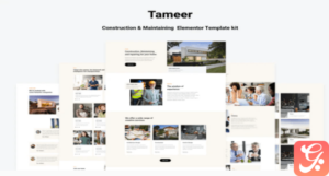 Tammer - Construction & Maintenance Elementor Template kit
