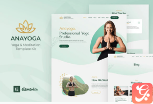 Anayoga - Yoga Teacher & Studio Elementor Template Kit