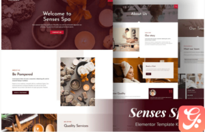 Senses - Beauty Spa Salon Elementor Template Kit