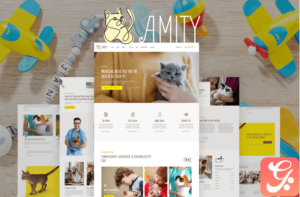 Amity – Animal Hospital & Veterinarian Template Kit