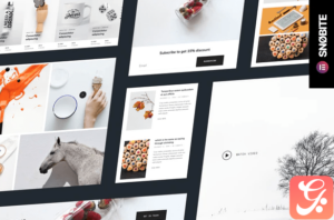 Snobite – Clean & Minimal Portfolio Elementor Template kit