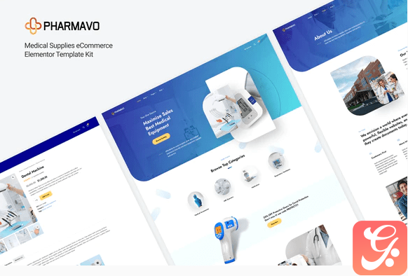 Pharmavo | Medical Supplies eCommerce Elementor Template Kit