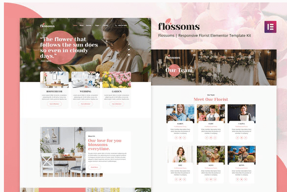 Flossom - Flower Shop Elementor Template Kit
