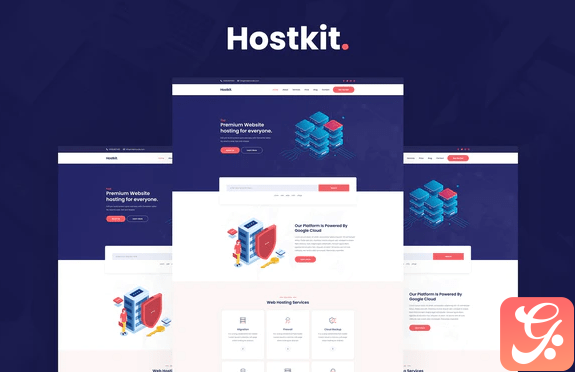 Hostkit - Hosting Services Elementor Template Kit