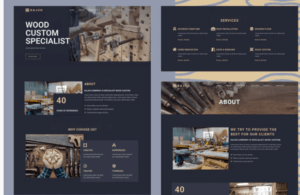 Kajuh - Carpenter Elementor Template kit