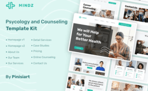 Mindz | Psychologist Elementor Template Kit