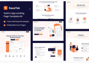 SaasTek - SaaS & Technology Elementor Template Kit