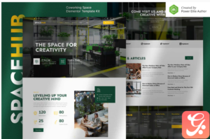 Spacehub – Coworking & Creative Space Elementor Template Kit