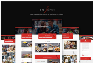 Kimchi - Asian Restaurant & Cafe Elementor Template Kit