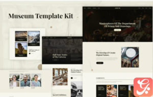 Ozeum - Modern Art Gallery & Museum Elementor Template Kit