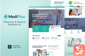 Mediphar – Pharmacy & Medical Elementor Template Kit