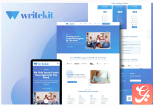 WriteKit - Content Writing Services Agency Elementor Template Kit