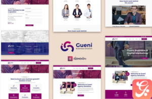Gueni - Business Solution Elementor Template Kit