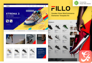 Fillo – Shoes & Sneakers Store WooCommerce Elementor Template Kit