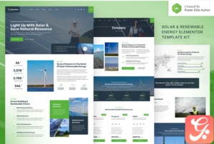 Dometric – Solar & Renewable Energy Elementor Template Kit