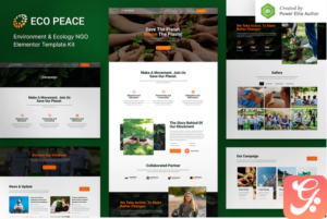 EcoPeace – Environment & Ecology NGO Elementor Template Kit