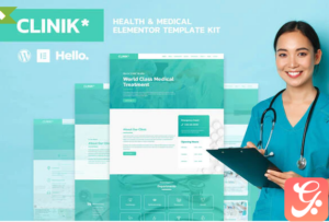 CLINIK - Hospital & Clinical Health Care Elementor Template Kit