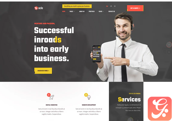 Docle – Digital Agency Services Template Kit