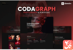 Codagraph - Photography & Portfolio Elementor Template Kit