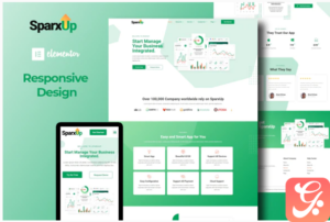 SparxUp - Saas & Startup Elementor Template Kit