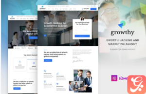 Growthy – Growth Hacking & Marketing Agency Elementor Template Kit