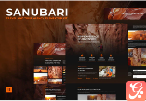 Sanubari - Travel & Tour Agency Elementor Template Kit