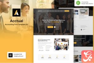Acctual – Accounting Firm Elementor Template Kit